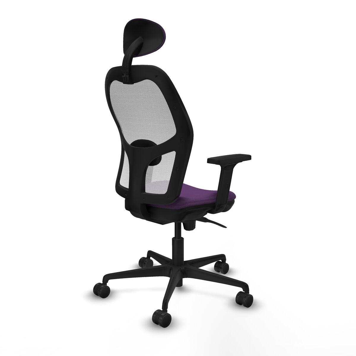 Silla de Oficina con Cabecero Piqueras y Crespo 2D036N1 Morado