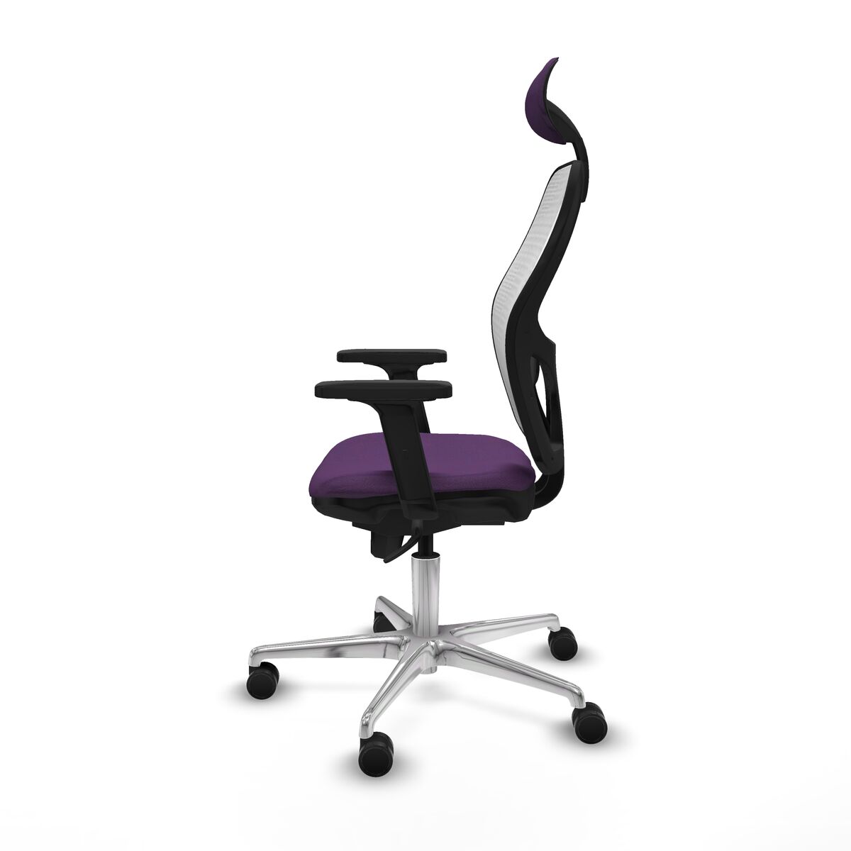 Silla de Oficina con Cabecero Piqueras y Crespo 2D086N1 Morado