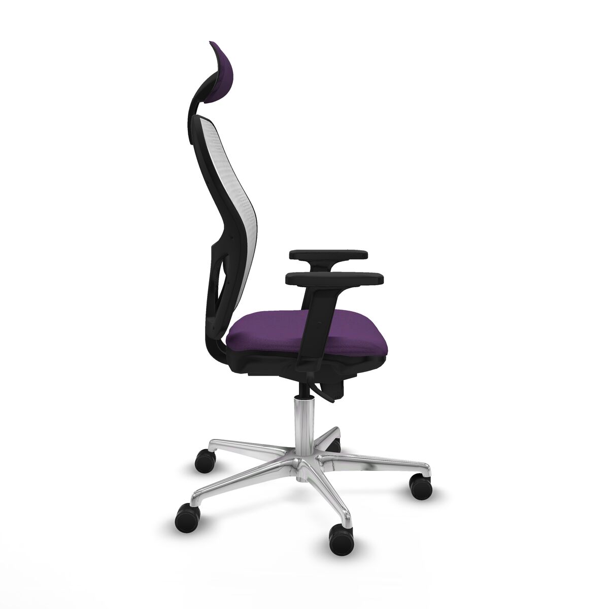 Silla de Oficina con Cabecero Piqueras y Crespo 2D086N1 Morado