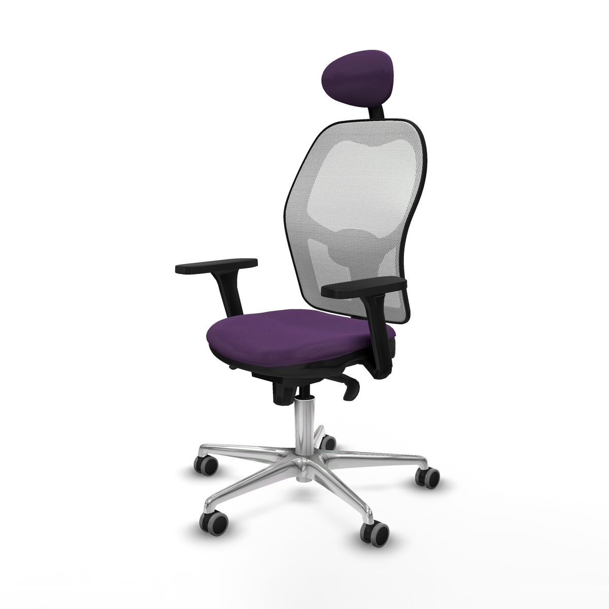 Silla de Oficina con Cabecero Piqueras y Crespo 3D086G1 Morado