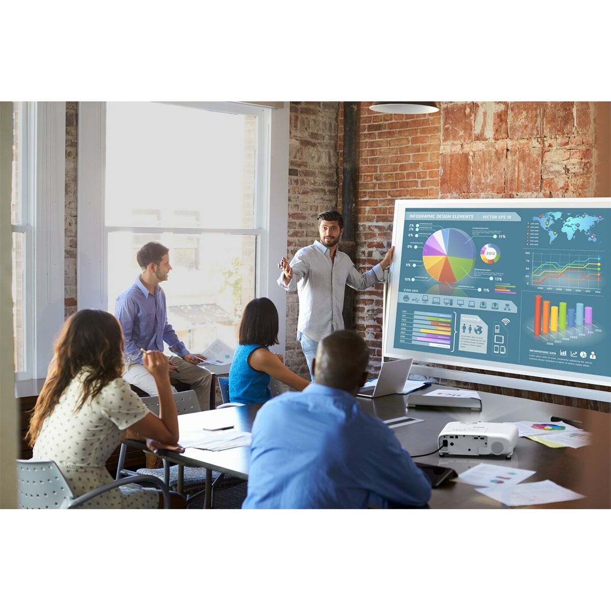 Proyector Epson V11HB57040 Blanco