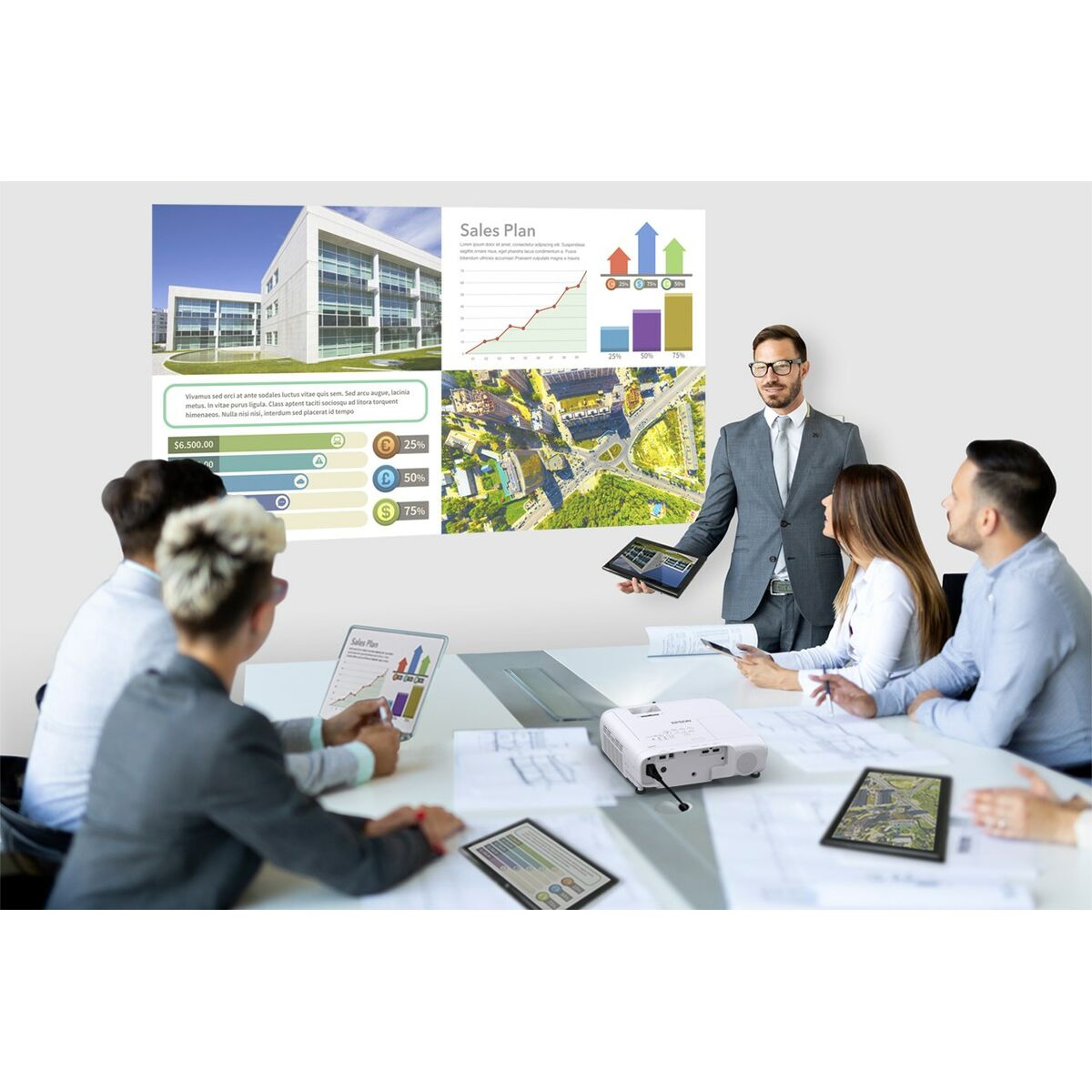 Proyector Epson V11HB57040 Blanco