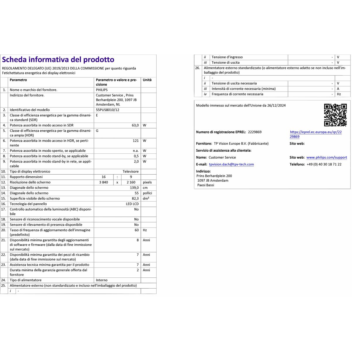 Smart TV Philips 55PUS8010/12 4K Ultra HD 55" LED