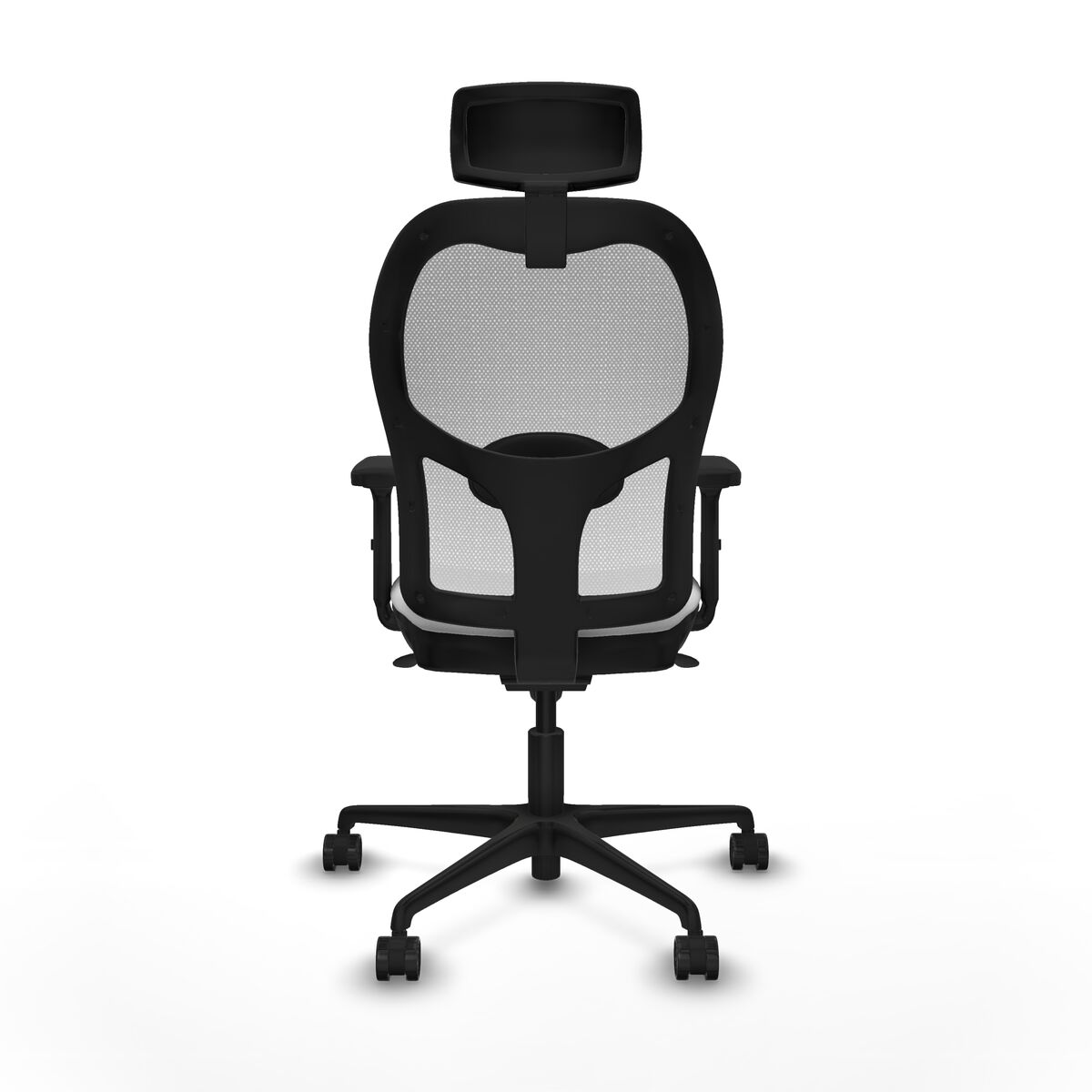 Silla de Oficina con Cabecero Piqueras y Crespo 2D036N2 Blanco