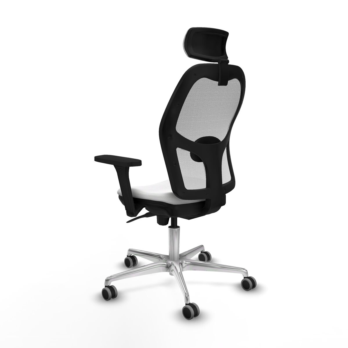 Silla de Oficina con Cabecero Piqueras y Crespo 3D086G2 Blanco