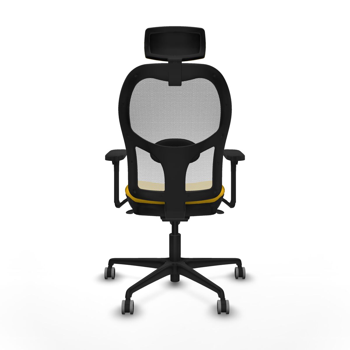 Silla de Oficina con Cabecero Piqueras y Crespo 3D036G2 Amarillo