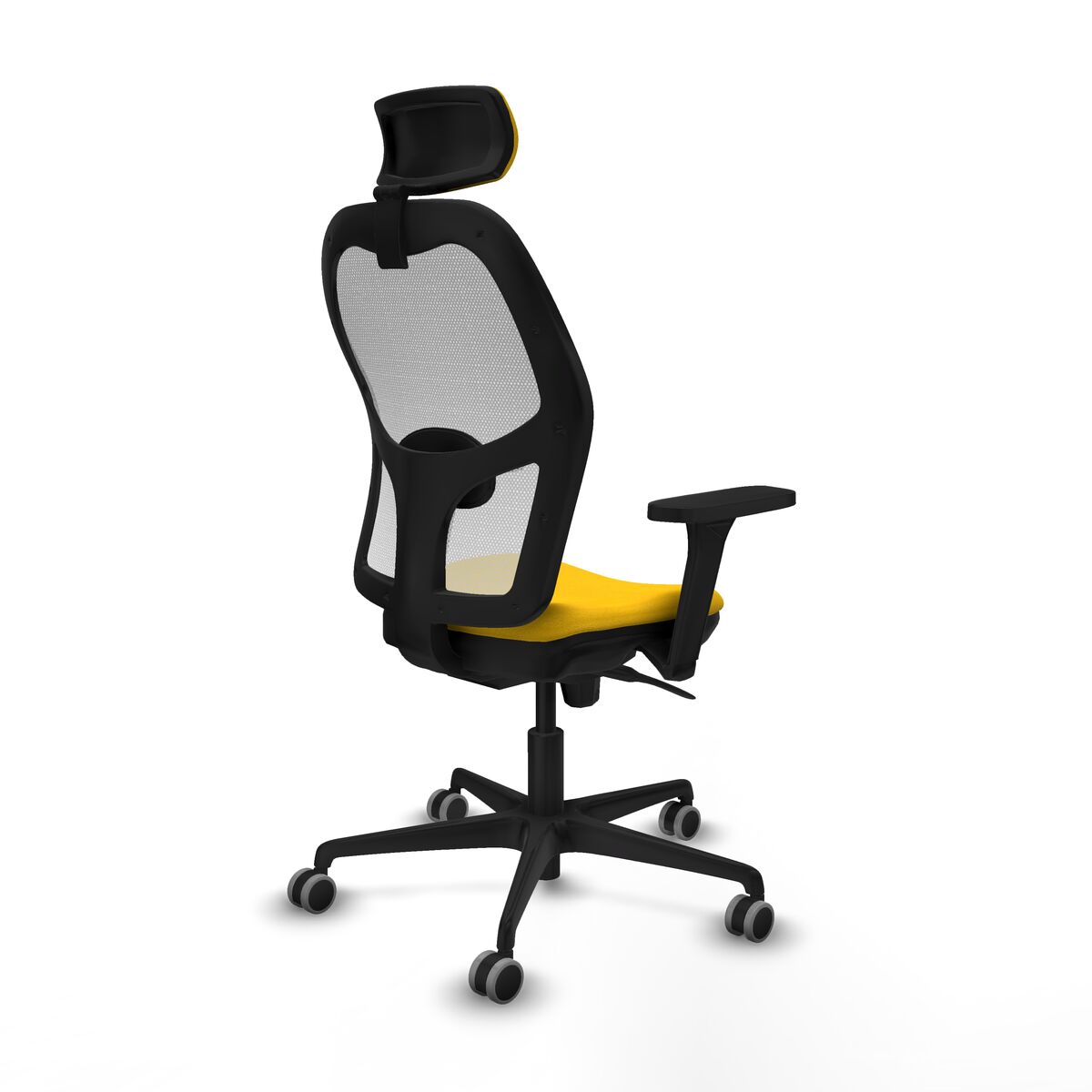Silla de Oficina con Cabecero Piqueras y Crespo 3D036G2 Amarillo