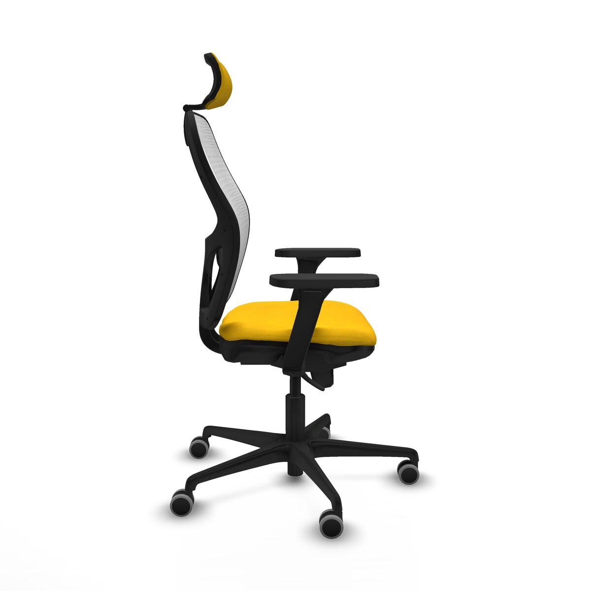 Silla de Oficina con Cabecero Piqueras y Crespo 3D036G2 Amarillo