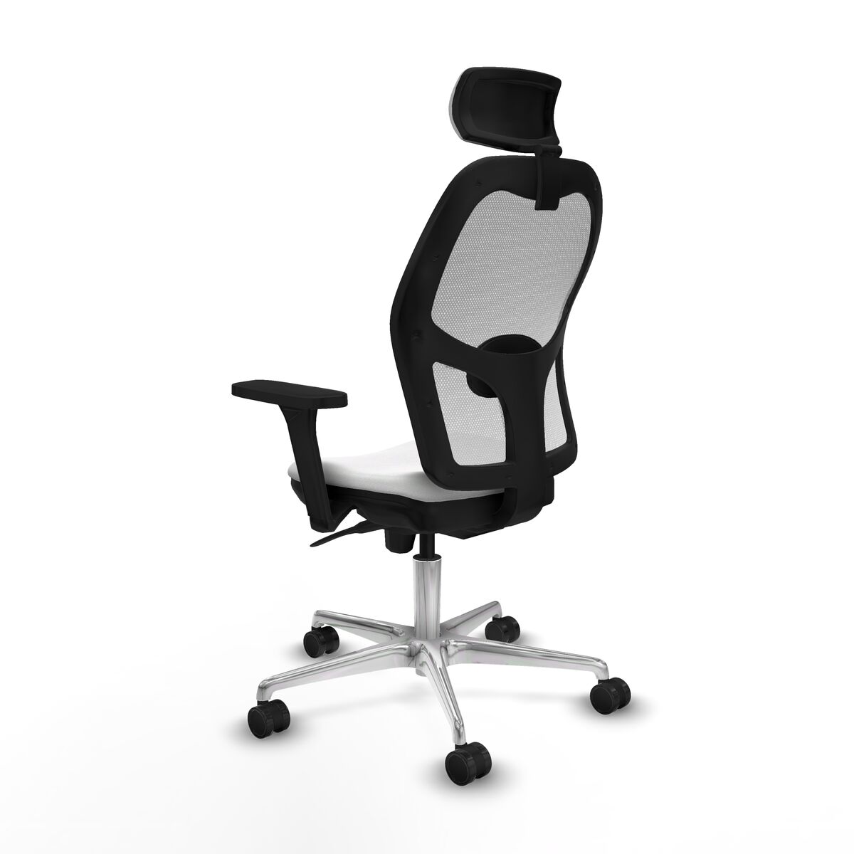 Silla de Oficina con Cabecero Piqueras y Crespo 3D086N2 Blanco