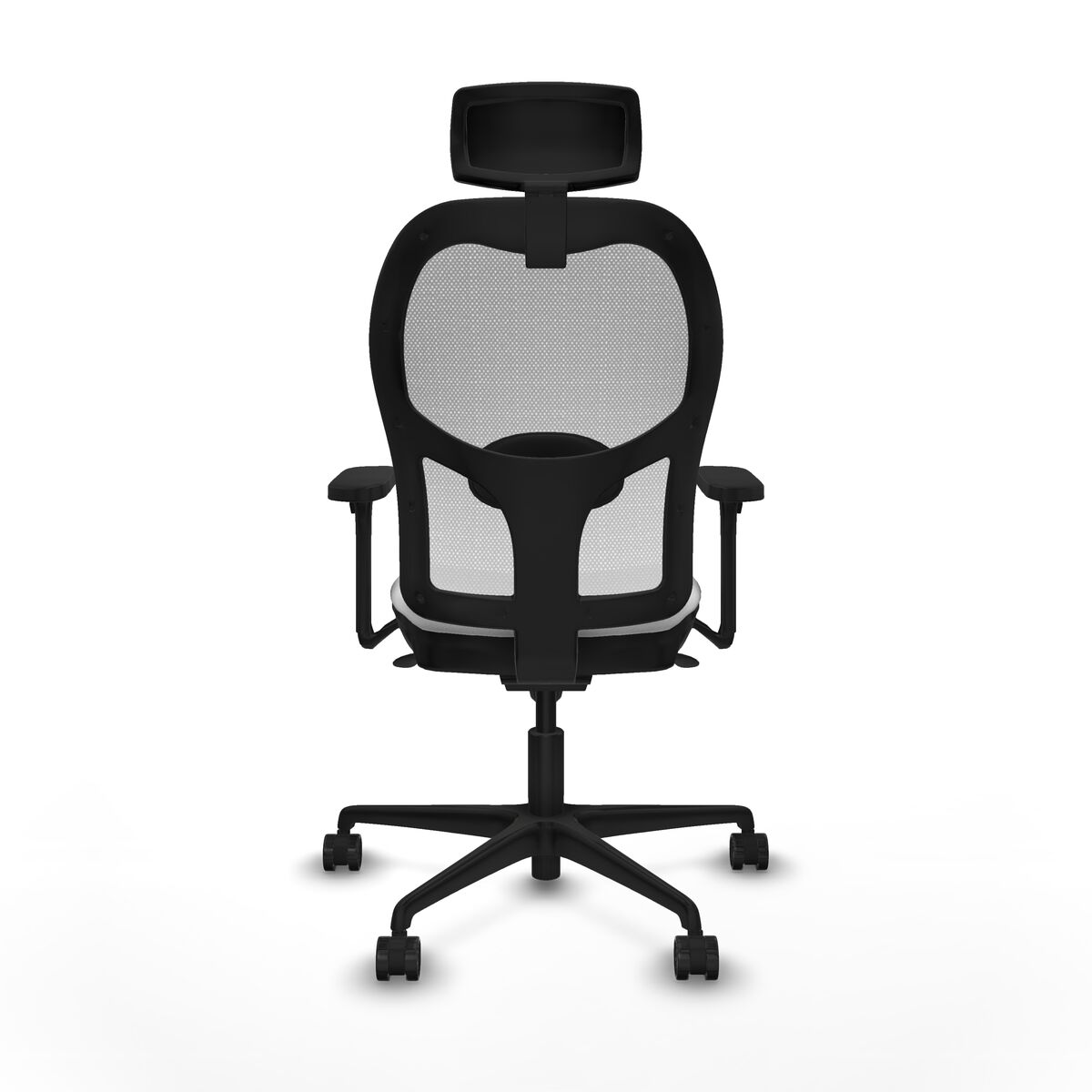 Silla de Oficina con Cabecero Piqueras y Crespo 3D036N2 Blanco