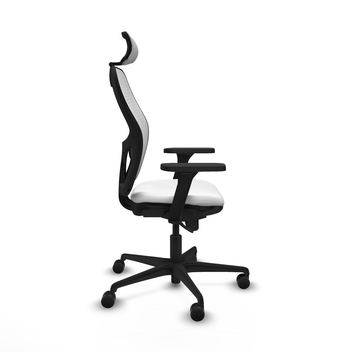 Silla de Oficina con Cabecero Piqueras y Crespo 3D036N2 Blanco