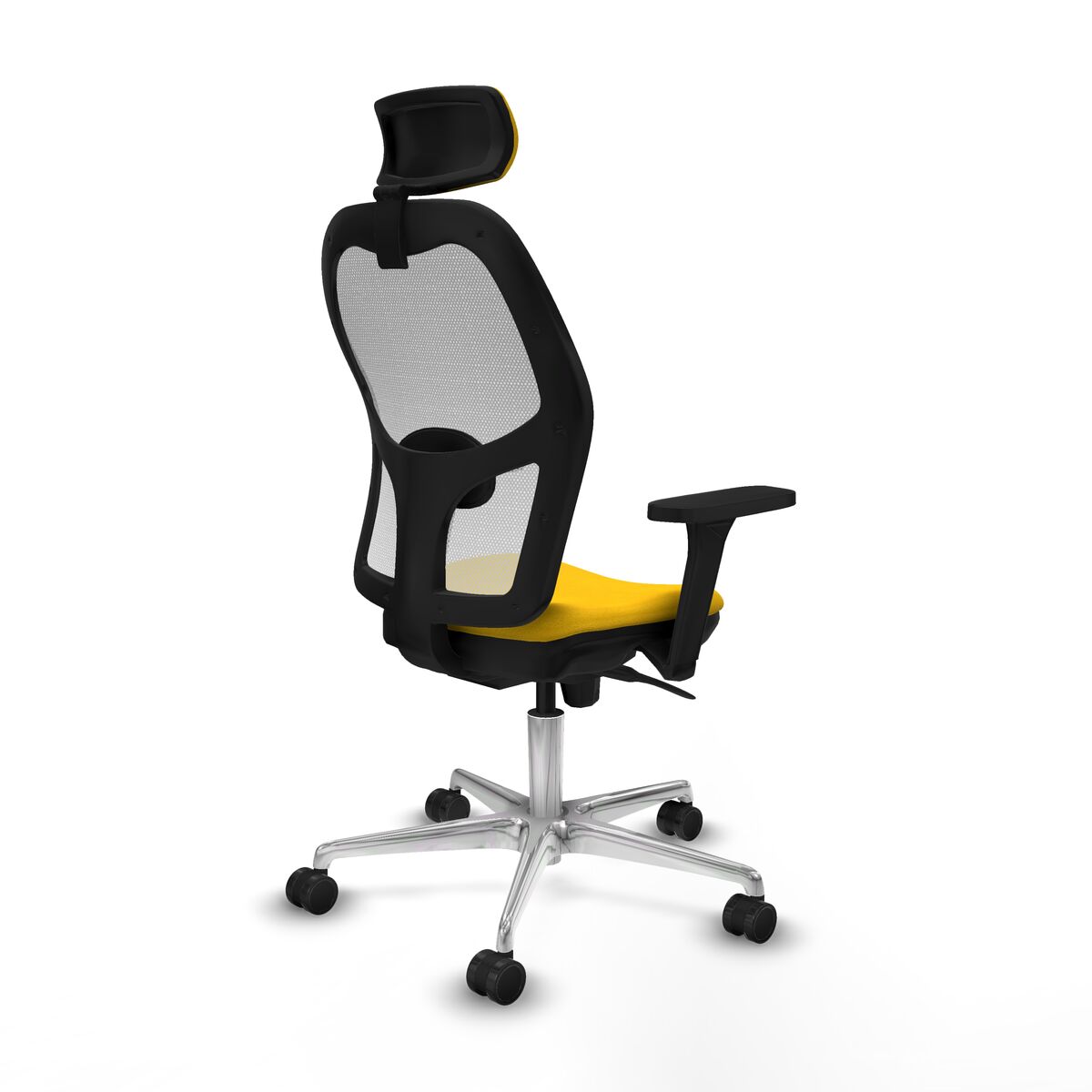 Silla de Oficina con Cabecero Piqueras y Crespo 3D086N2 Amarillo