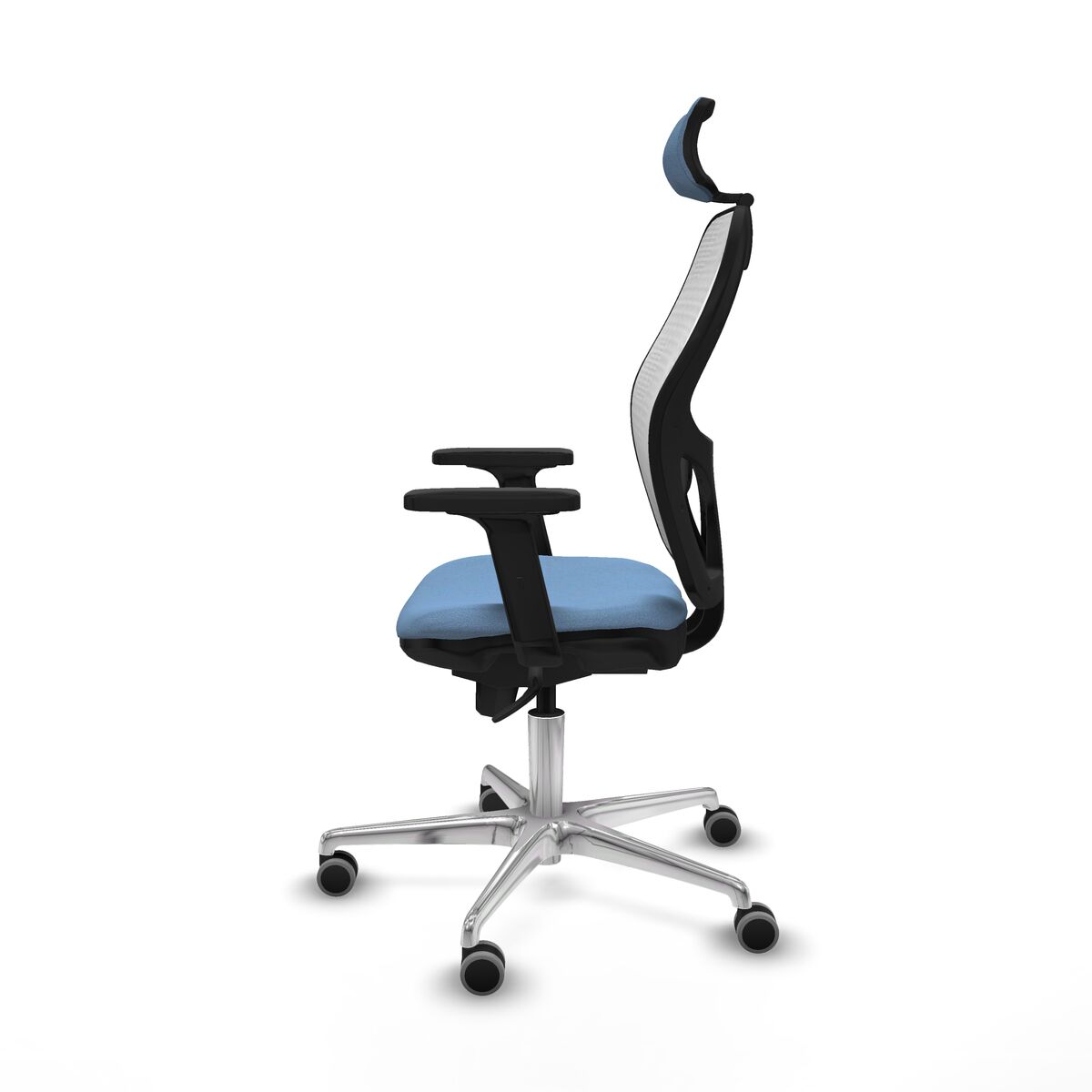Silla de Oficina con Cabecero Piqueras y Crespo 2D086G2 Azul cielo
