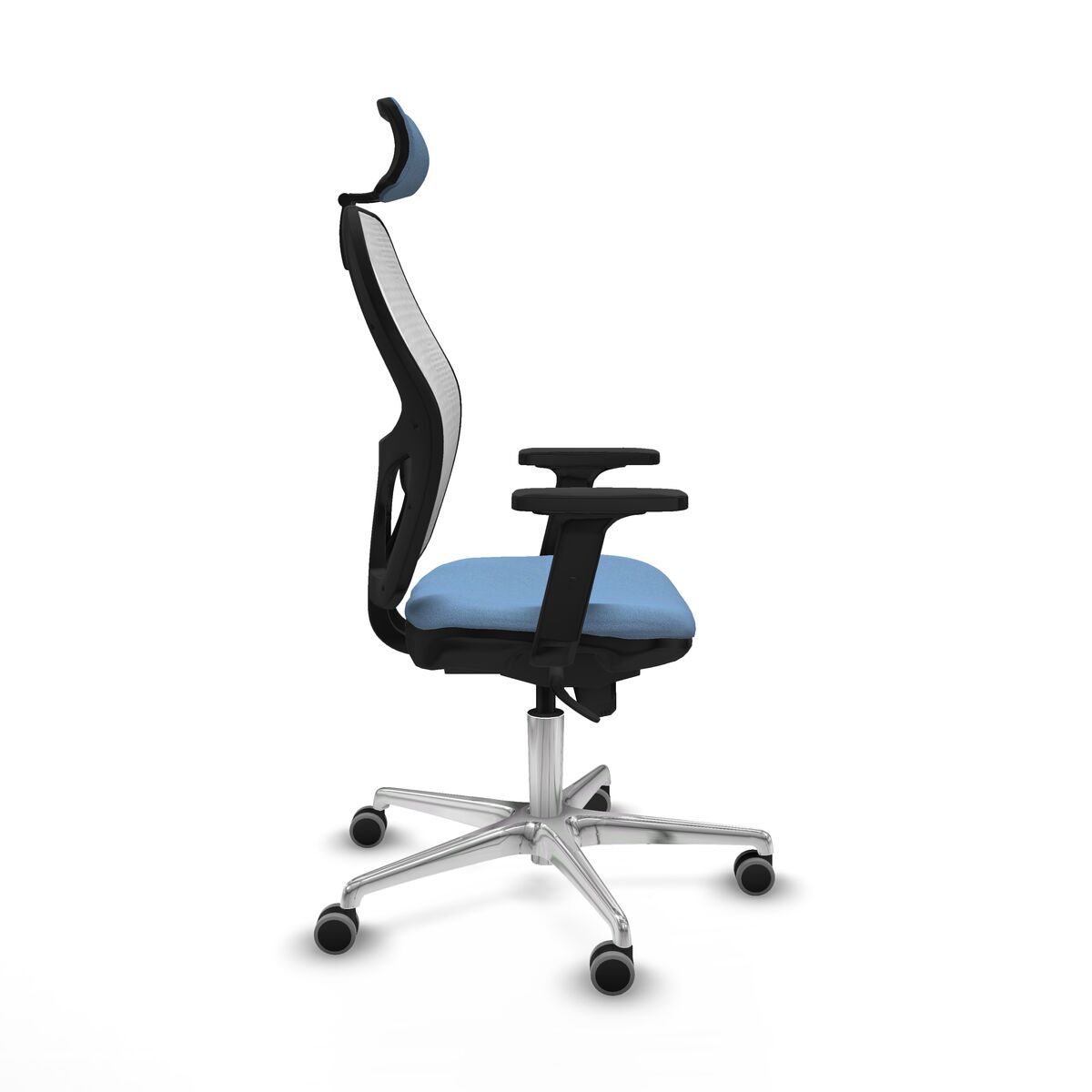 Silla de Oficina con Cabecero Piqueras y Crespo 2D086G2 Azul cielo