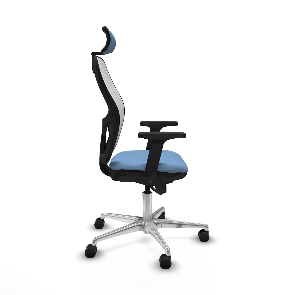 Silla de Oficina con Cabecero Piqueras y Crespo 2D086N2 Azul cielo