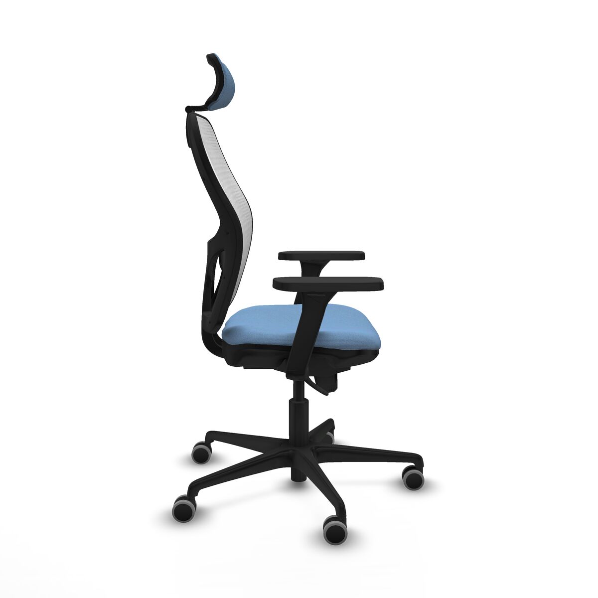 Silla de Oficina con Cabecero Piqueras y Crespo 3D036G2 Azul cielo