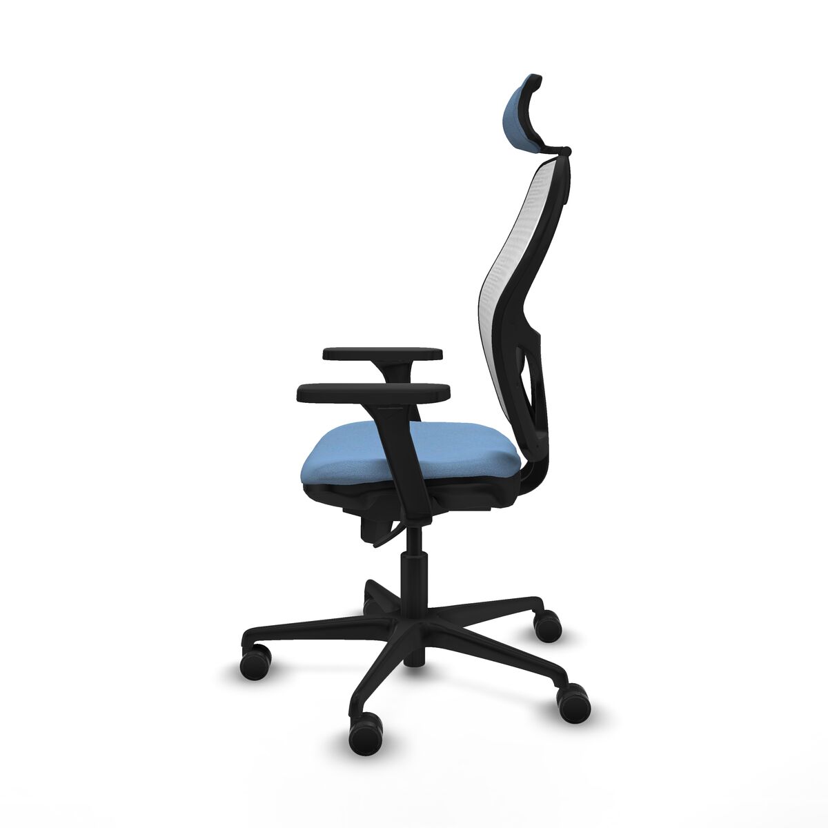 Silla de Oficina con Cabecero Piqueras y Crespo 3D036N2 Azul cielo