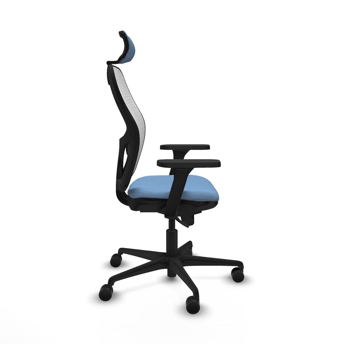 Silla de Oficina con Cabecero Piqueras y Crespo 3D036N2 Azul cielo