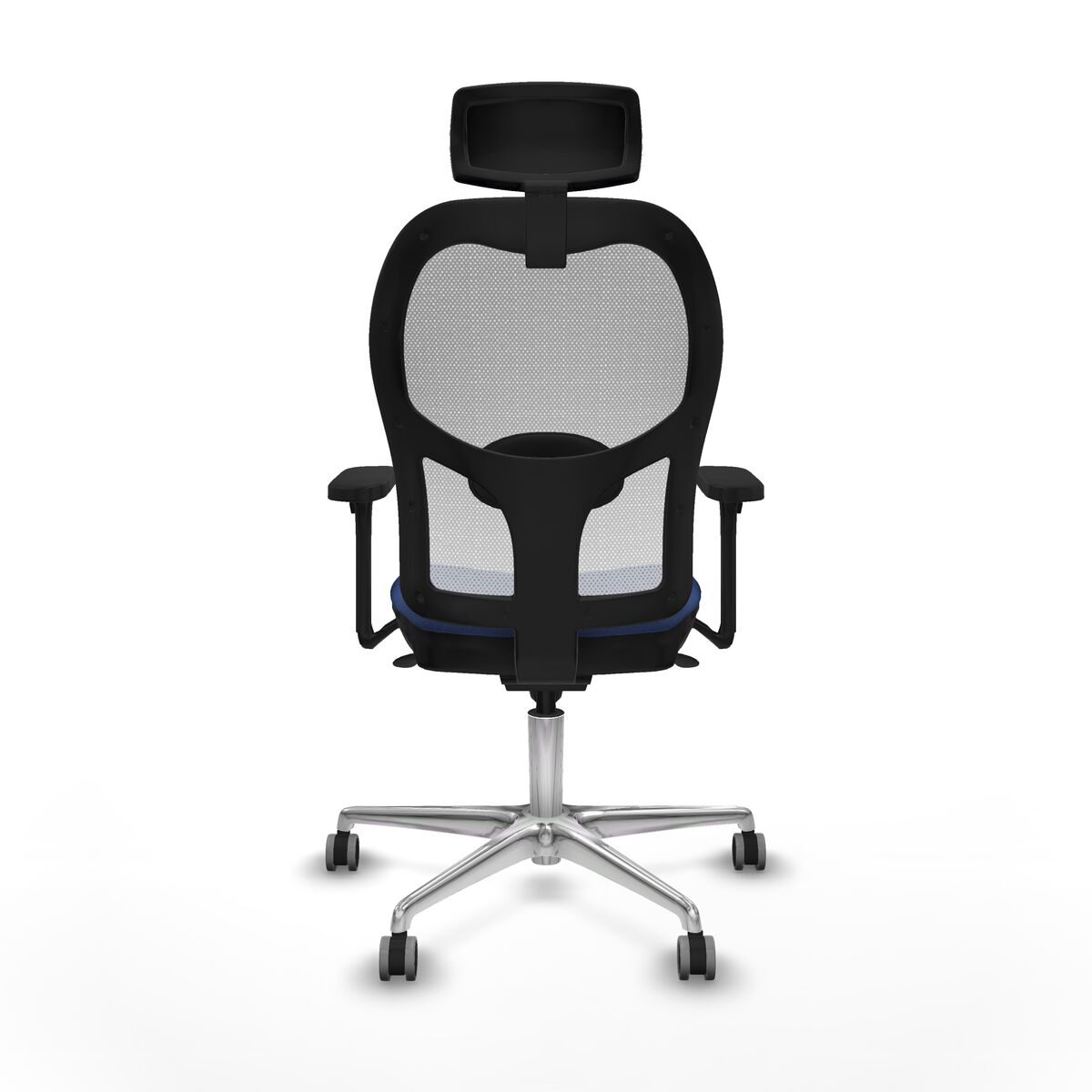 Silla de Oficina con Cabecero Piqueras y Crespo 3D086G2 Azul marino