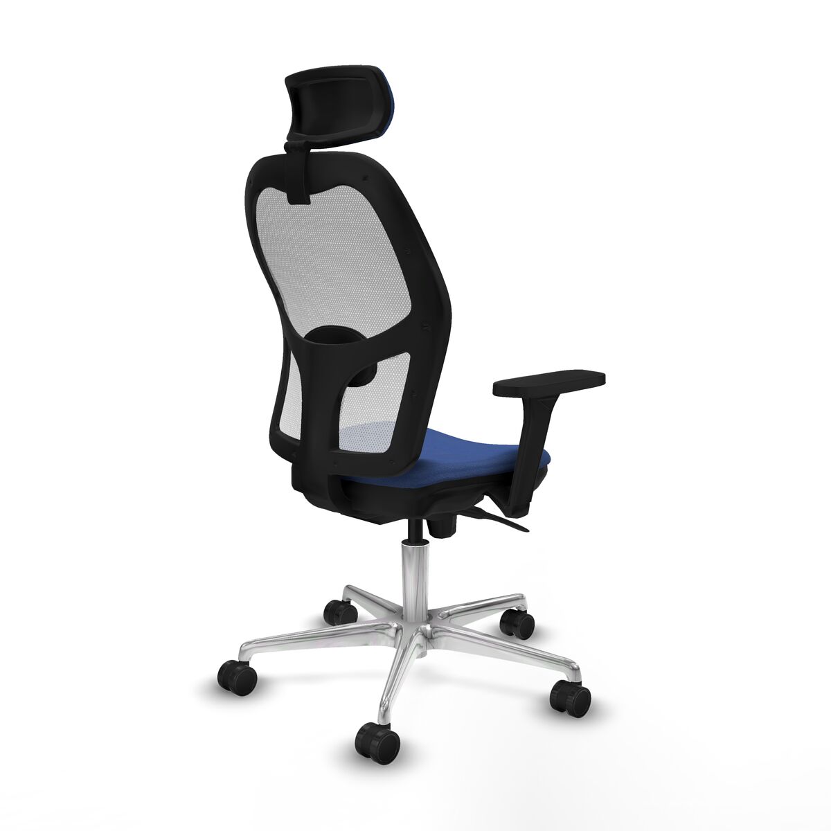 Silla de Oficina con Cabecero Piqueras y Crespo 3D086N2 Azul marino