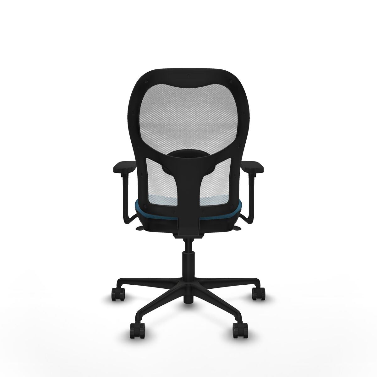 Silla de Oficina Piqueras y Crespo 3D036N0 Blanco Verde petróleo