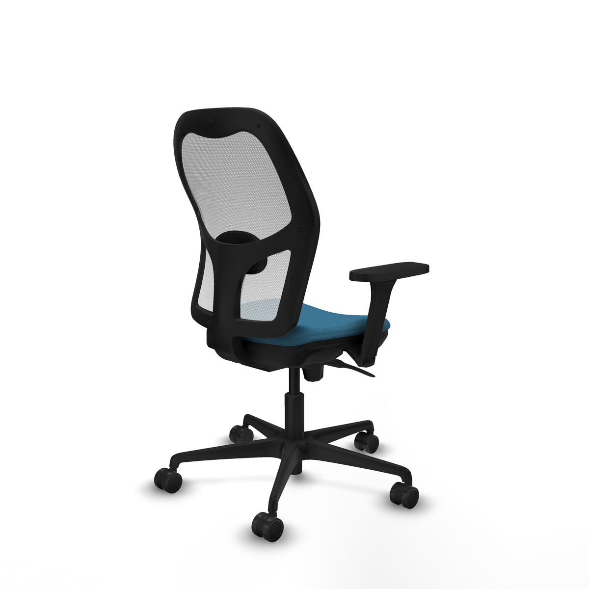 Silla de Oficina Piqueras y Crespo 3D036N0 Blanco Verde petróleo