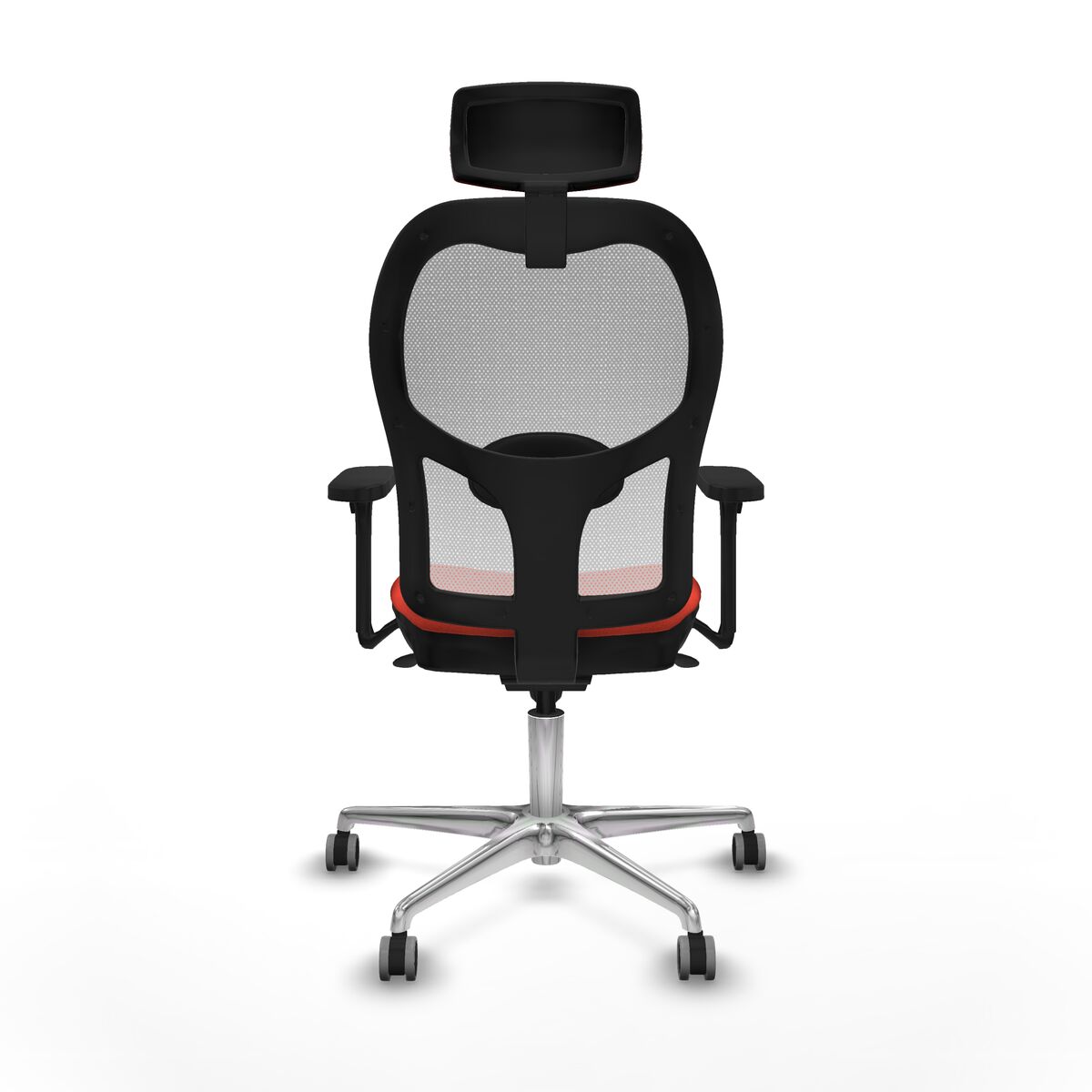 Silla de Oficina con Cabecero Piqueras y Crespo 3D086G2 Naranja Oscuro