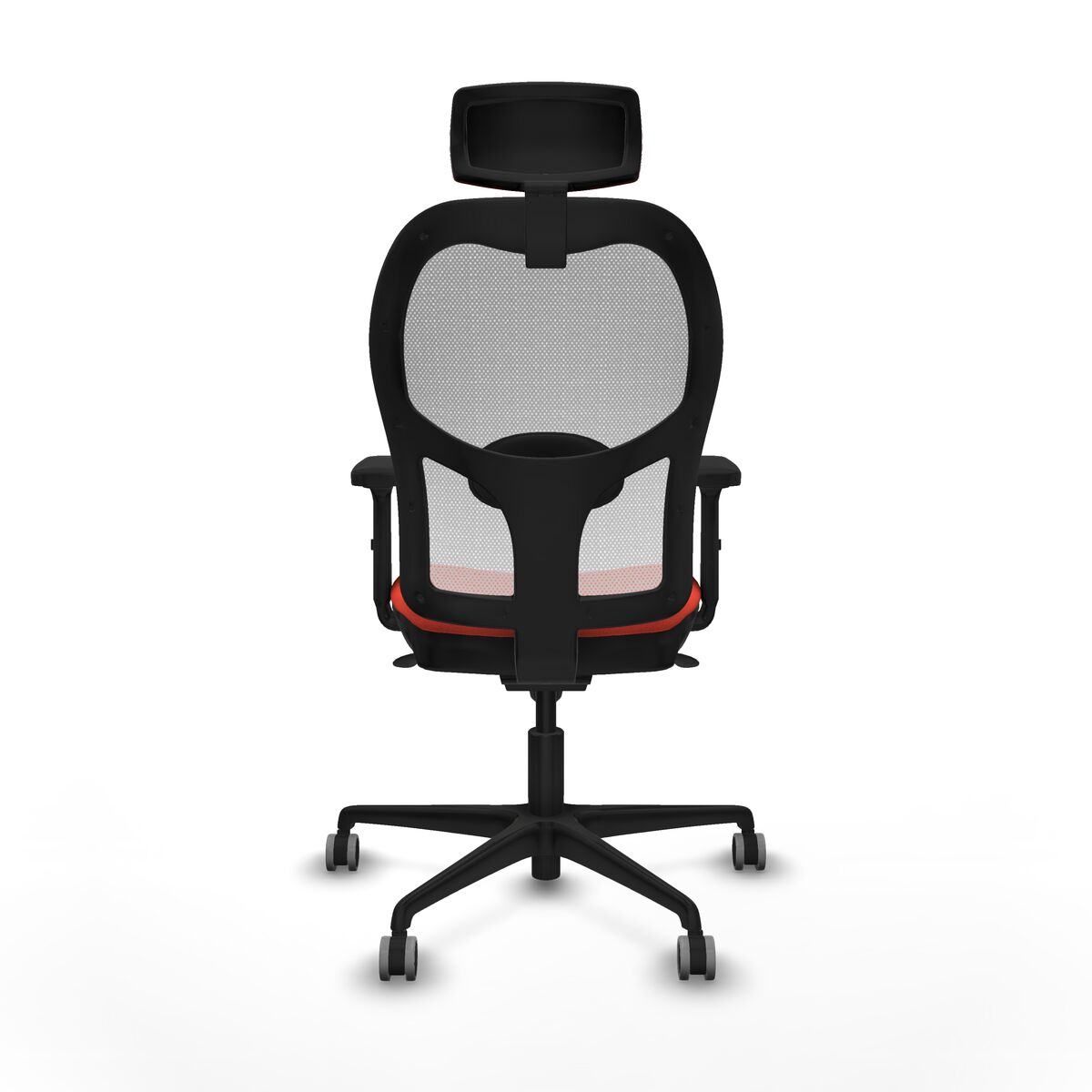 Silla de Oficina con Cabecero Piqueras y Crespo 2D036G2 Naranja Oscuro