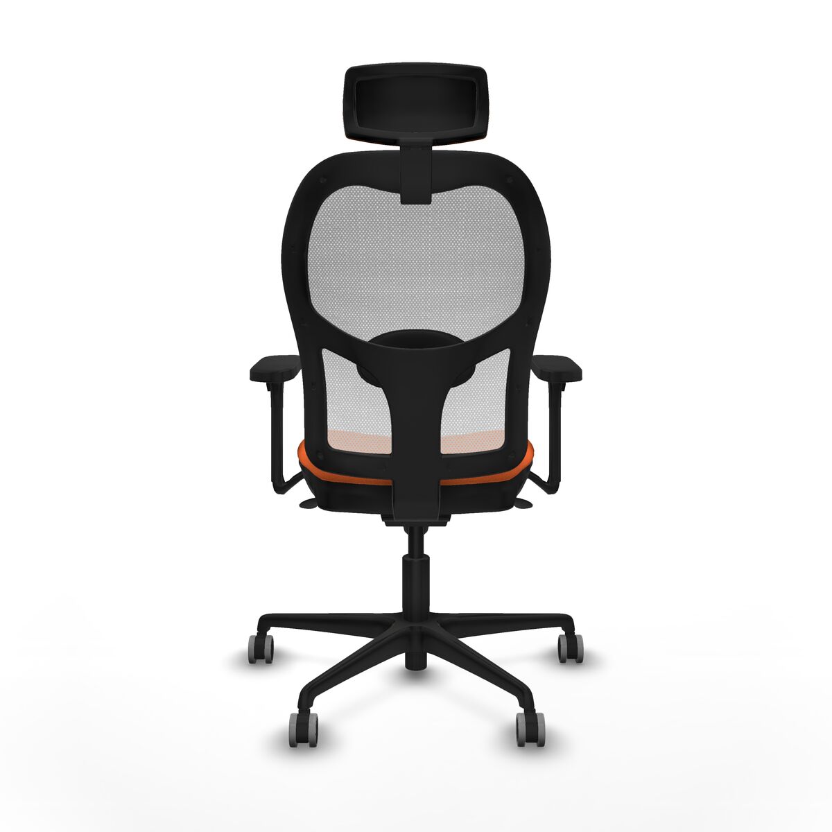 Silla de Oficina con Cabecero Piqueras y Crespo 3D036G2 Naranja