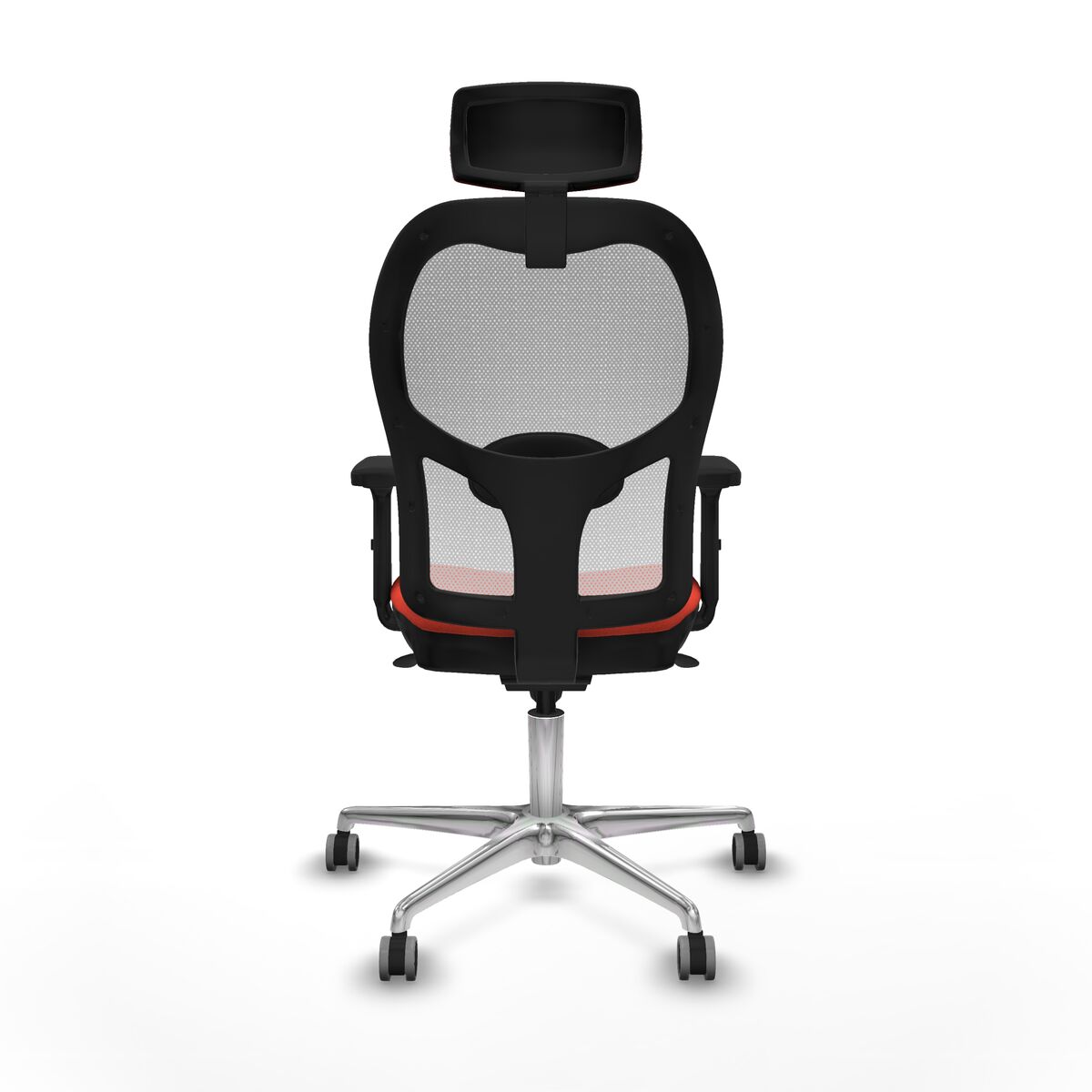 Silla de Oficina con Cabecero Piqueras y Crespo 2D086G2 Naranja Oscuro