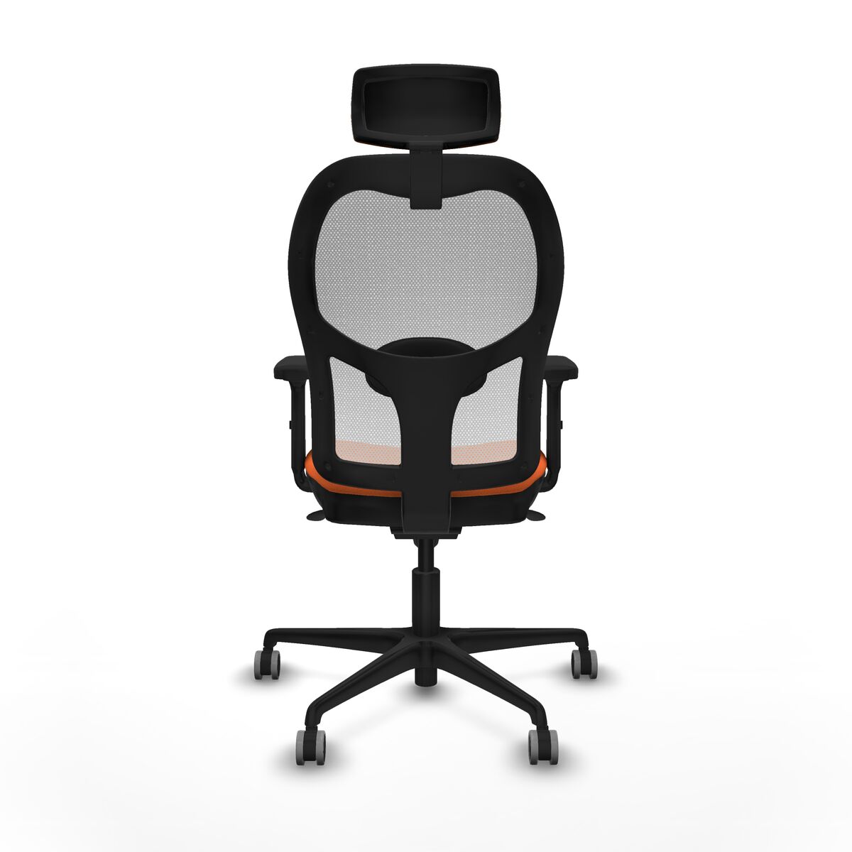 Silla de Oficina con Cabecero Piqueras y Crespo 2D036G2 Naranja