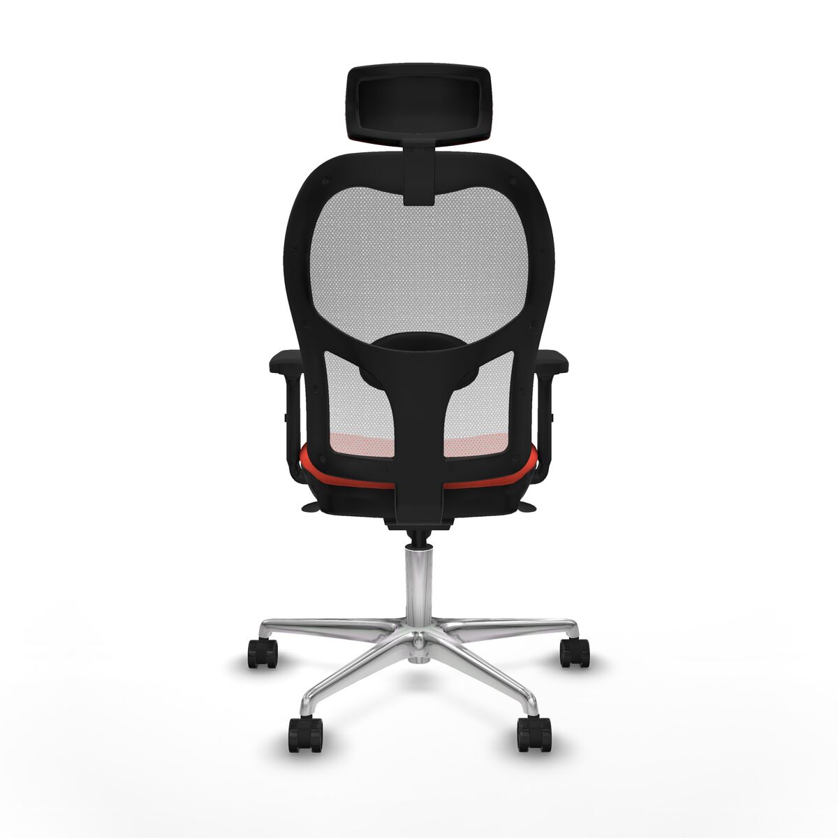 Silla de Oficina con Cabecero Piqueras y Crespo 2D086N2 Naranja Oscuro