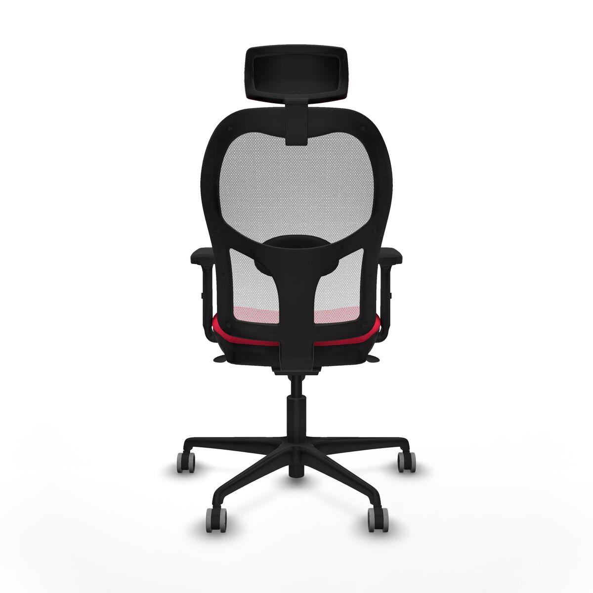 Silla de Oficina con Cabecero Piqueras y Crespo 2D036G2 Rojo