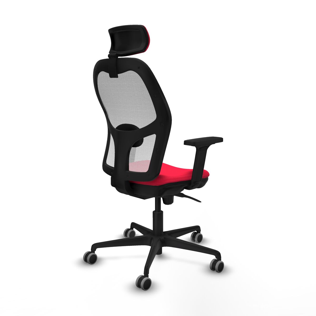 Silla de Oficina con Cabecero Piqueras y Crespo 2D036G2 Rojo