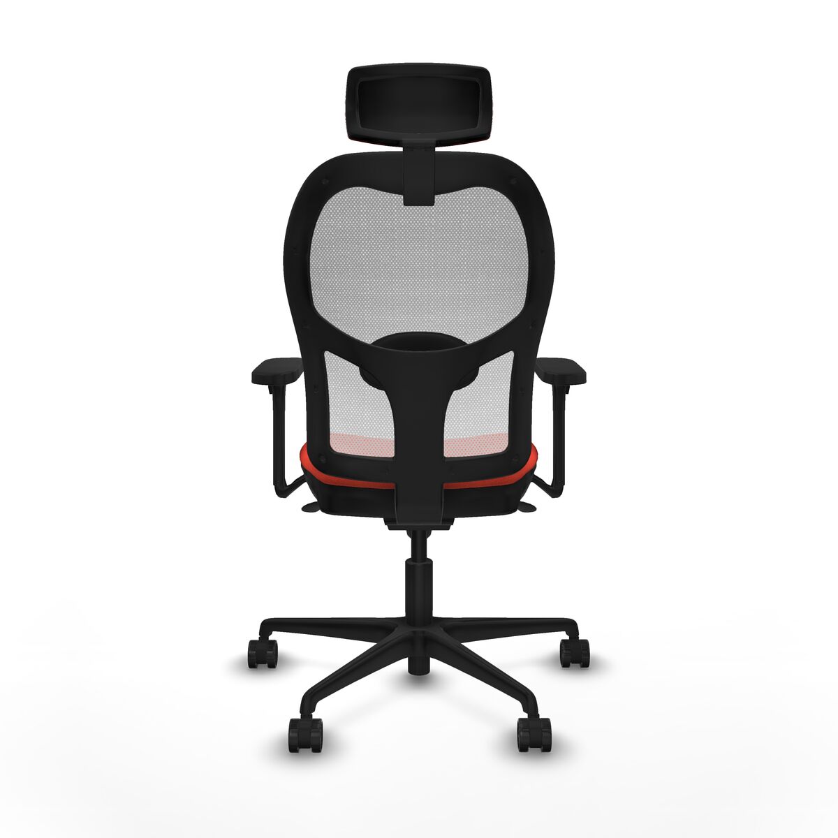 Silla de Oficina con Cabecero Piqueras y Crespo 3D036N2 Naranja Oscuro