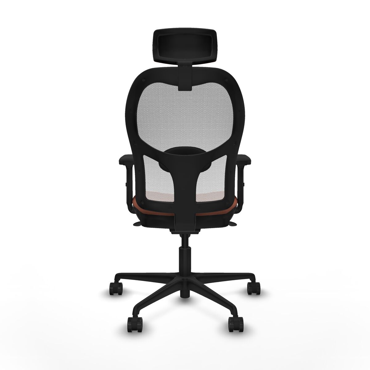 Silla de Oficina con Cabecero Piqueras y Crespo 2D036N2 Blanco Marrón