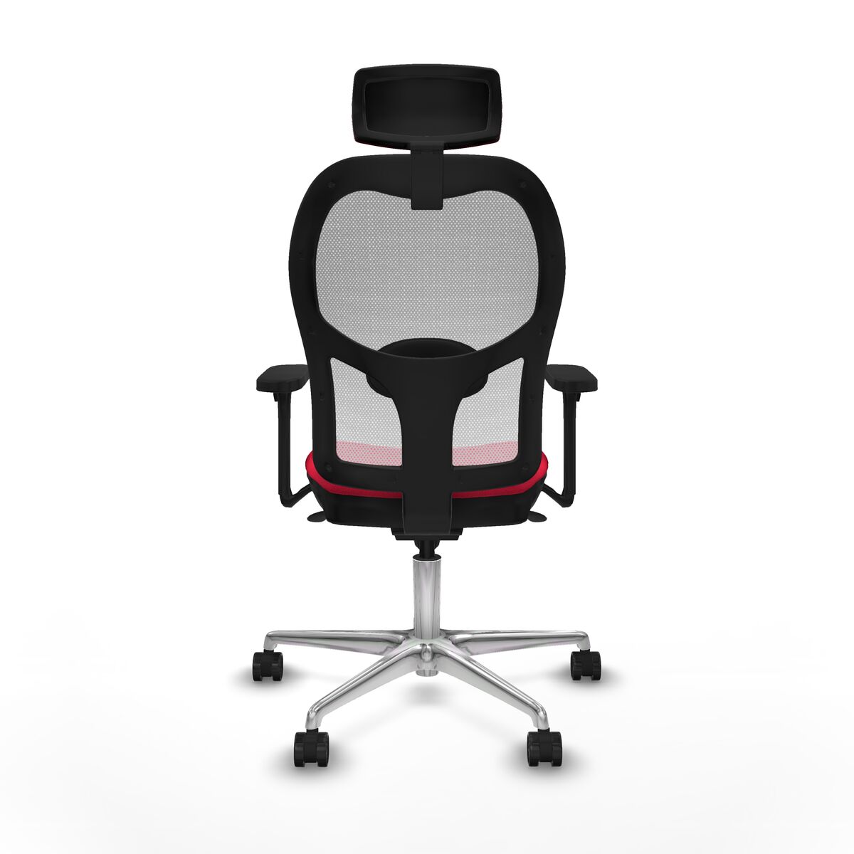 Silla de Oficina con Cabecero Piqueras y Crespo 3D086N2 Rojo