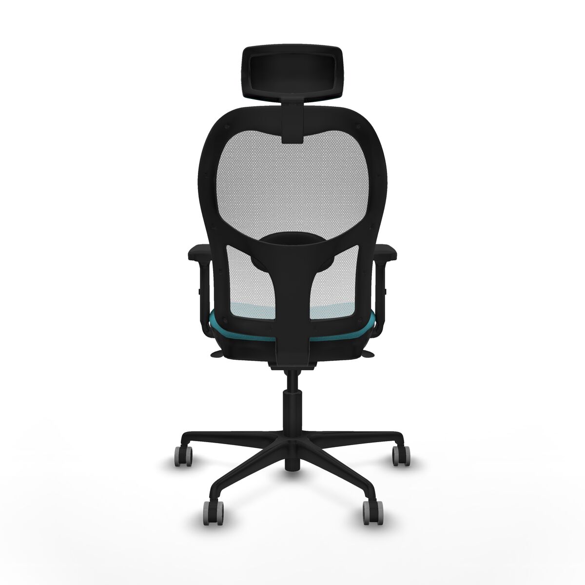 Silla de Oficina con Cabecero Piqueras y Crespo 2D036G2 Turquesa