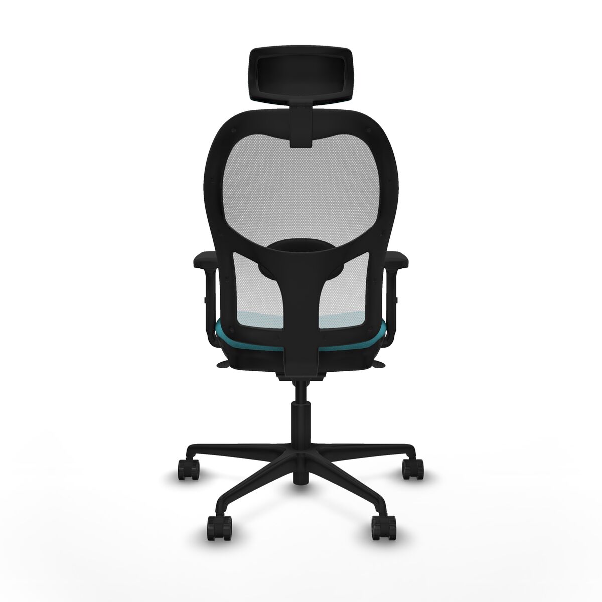 Silla de Oficina con Cabecero Piqueras y Crespo 2D036N2 Turquesa