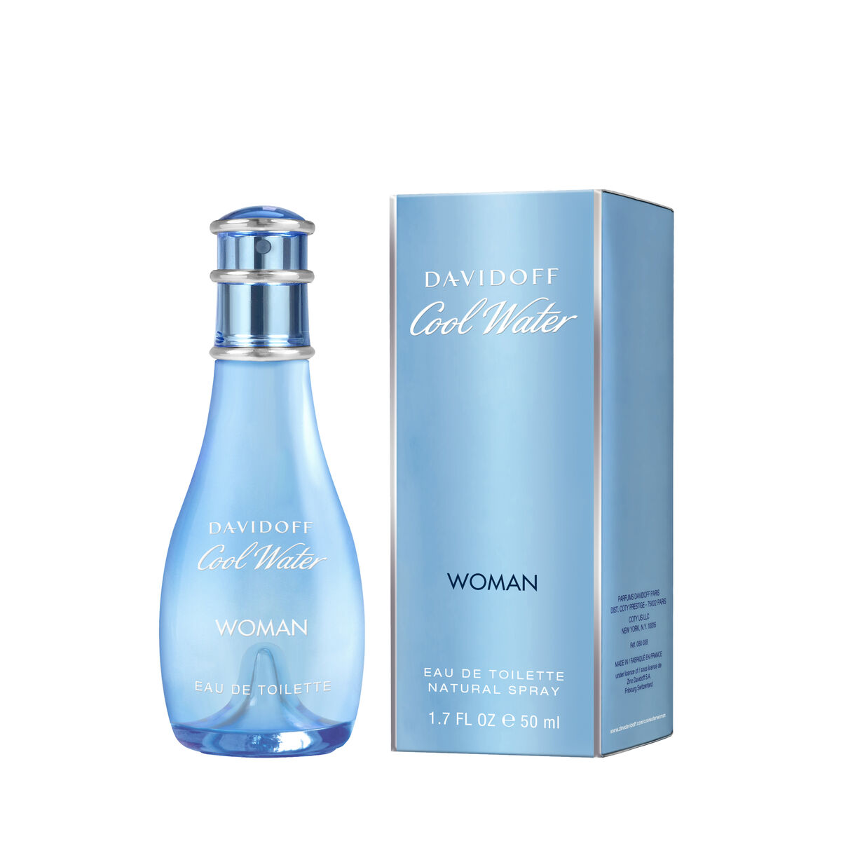 Perfume Mujer Davidoff Cool Water Woman EDT 50 ml (1 unidad)