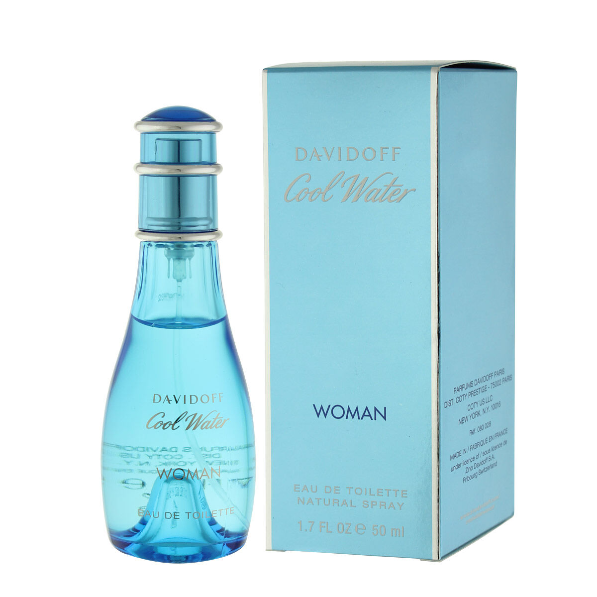 Perfume Mujer Davidoff Cool Water Woman EDT 50 ml (1 unidad)