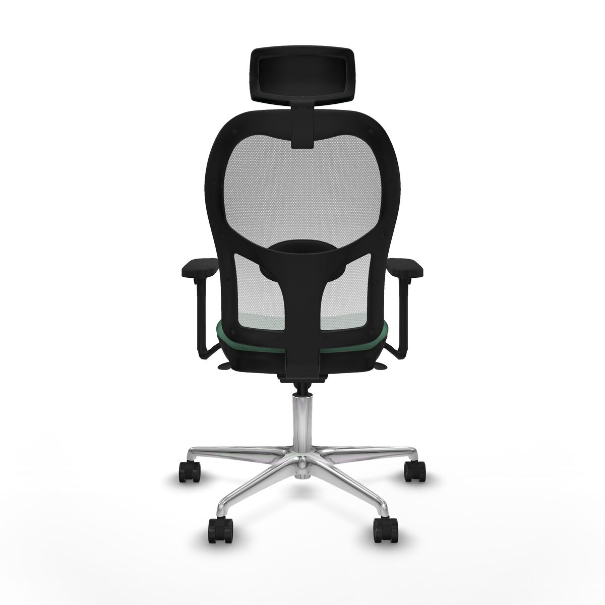 Silla de Oficina con Cabecero Piqueras y Crespo 3D086N2 Verde Esmeralda