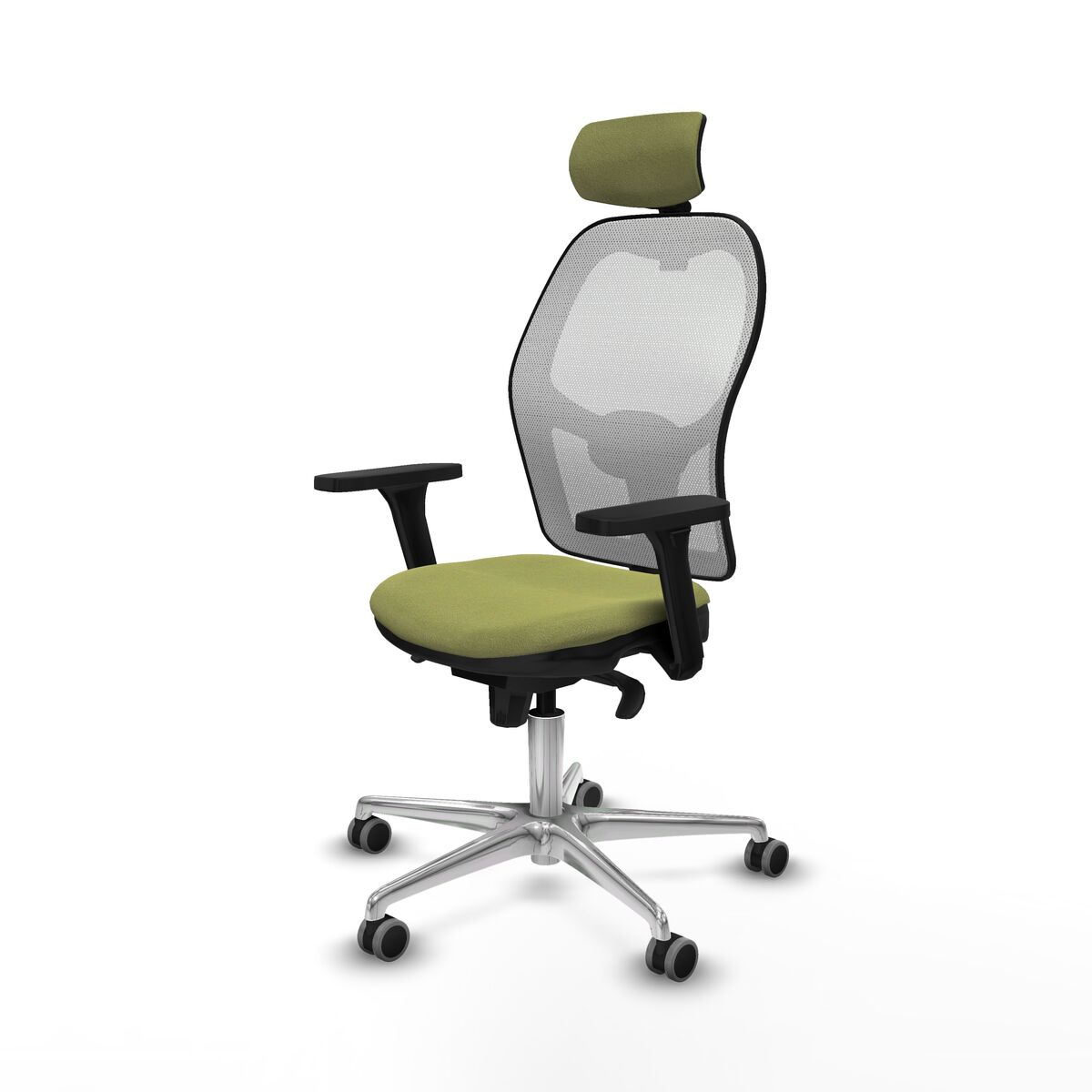 Silla de Oficina con Cabecero Piqueras y Crespo 3D086G2 Verde