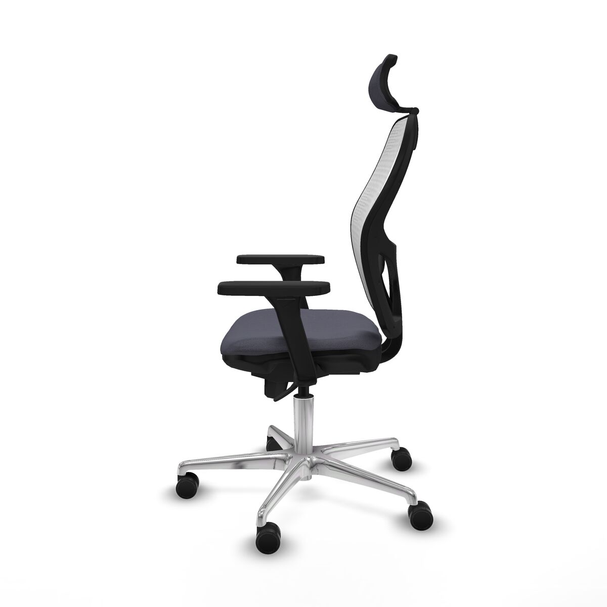Silla de Oficina con Cabecero Piqueras y Crespo 3D086N2 Gris oscuro