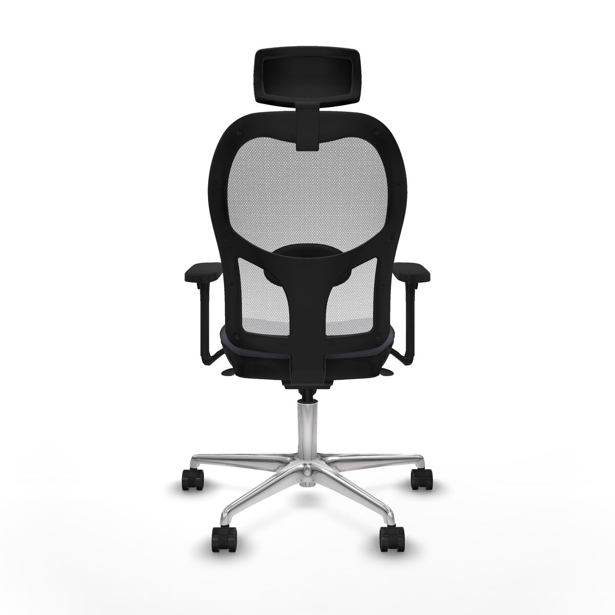 Silla de Oficina con Cabecero Piqueras y Crespo 3D086N2 Gris oscuro