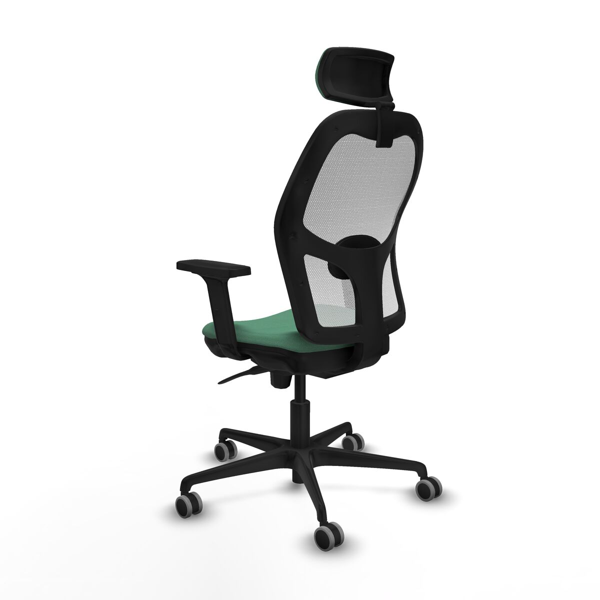 Silla de Oficina con Cabecero Piqueras y Crespo 2D036G2 Verde Esmeralda