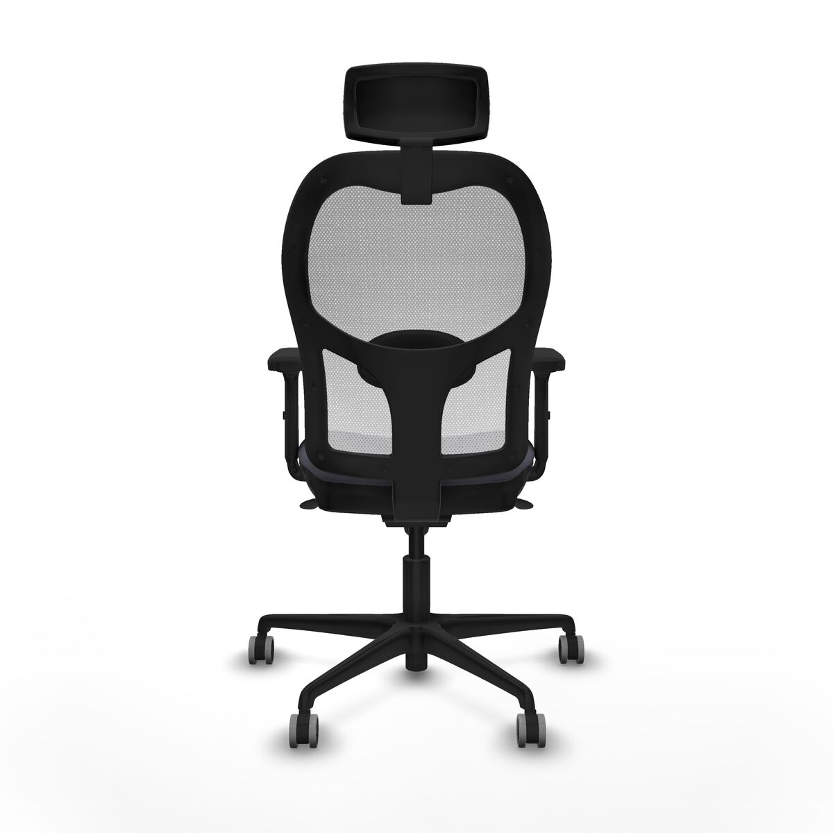 Silla de Oficina con Cabecero Piqueras y Crespo 2D036G2 Gris oscuro