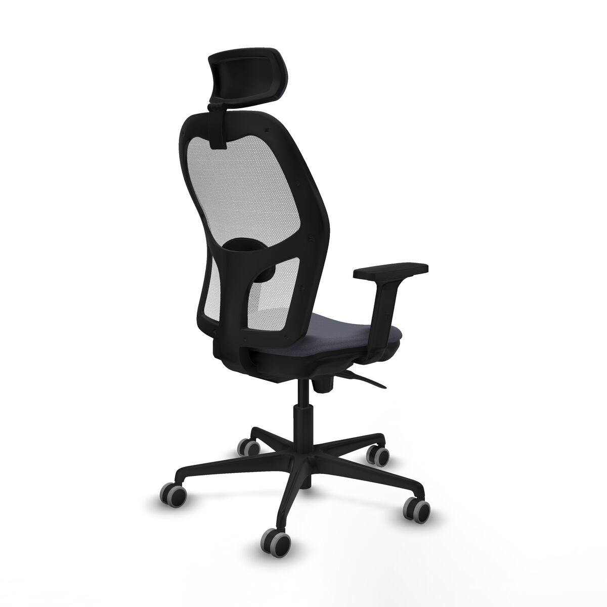 Silla de Oficina con Cabecero Piqueras y Crespo 2D036G2 Gris oscuro