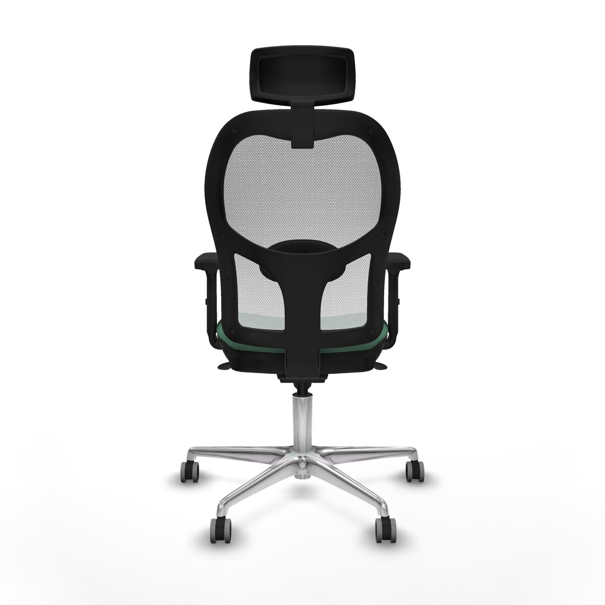 Silla de Oficina con Cabecero Piqueras y Crespo 2D086G2 Verde Esmeralda