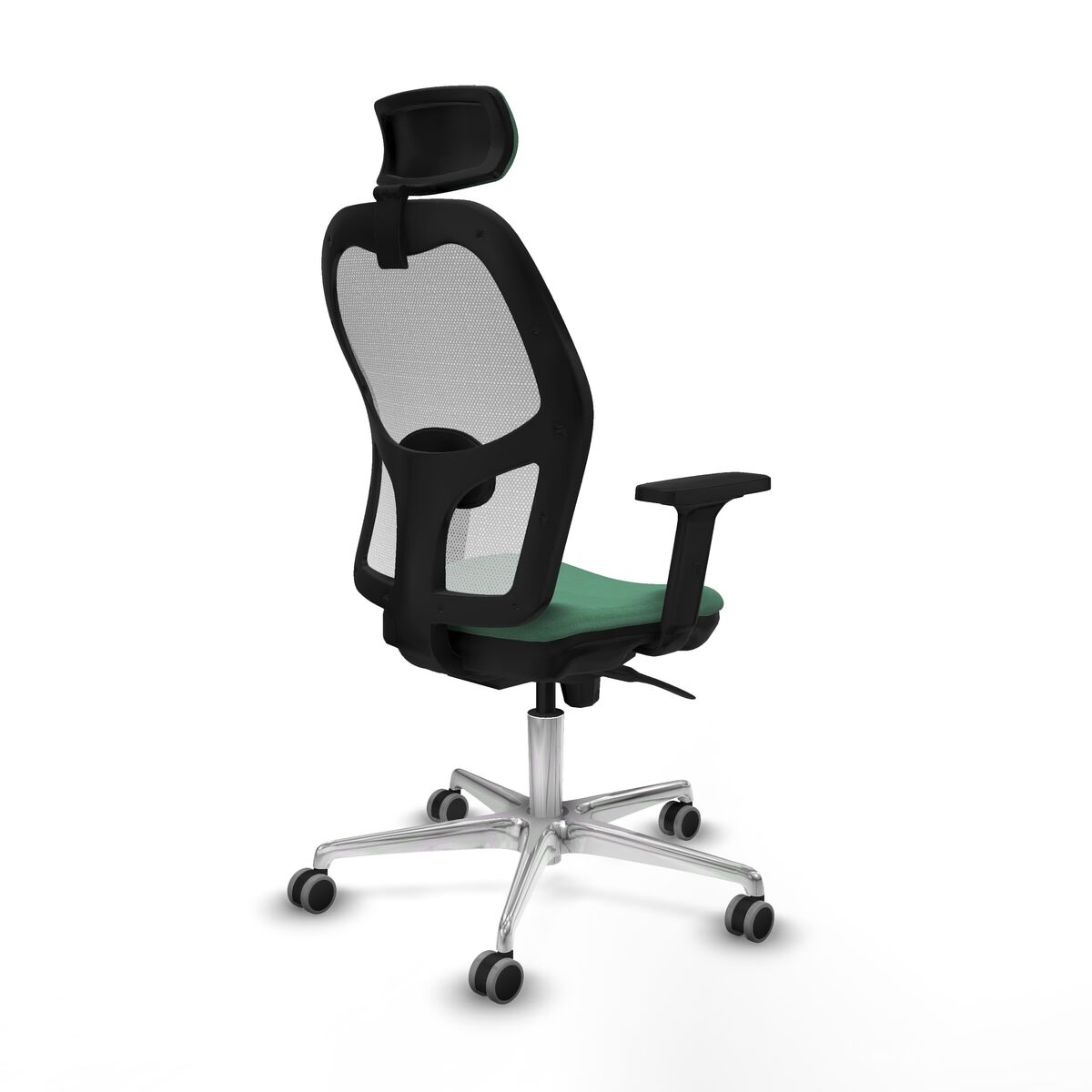 Silla de Oficina con Cabecero Piqueras y Crespo 2D086G2 Verde Esmeralda